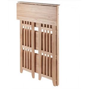 Foldable Shelving Unit Four Layers Wood Storage Rack For Office Use - Product Image 4