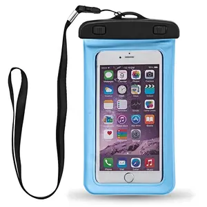 Toptan temel IPX8 su geçirmez cep pvc kapak dalış kılıfı telefonu çantası telefon