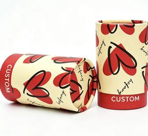 Tubo de Papel Cilíndrico Biodegradable, Ecológico, Reciclable, de Grado Alimenticio, con Ventana y Etiquetado Personalizado con Logotipo para Té, Café, Dulces, Cosméticos y Regalos - Product Image 4