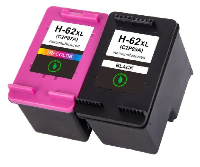 62XL 62 XL  Premium Color Remanufactured Ink Cartridge for HP62XL  HP62 HPENVY 5640 Officejet 5740 Printer