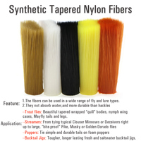 Hi-Float-Fasern Steife trockene Fliegen flügel Schwänze Material Synthetische konische Nylon fasern für trockenes Fliegen binden von Mayfly-Schwänzen