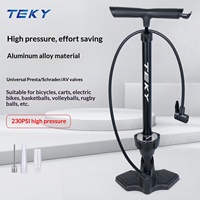 Pompe à vélo en fer personnalisée, pour vélo électrique, vélo de route, voiture, haute pression 230 PSI, manomètre portable, gonfleur à pédale