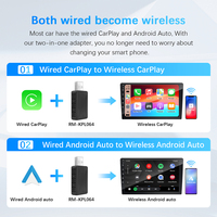 Kablosuz USB Carplay Android otomatik adaptör 1 yıl garanti ile Android sistemine araba dönüştürür