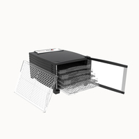 6-laags mechanische voedseldroger met PVC-paneel voor fruit, groenten en vlees, plastic fruitdroger, dehydrator, droogmachine