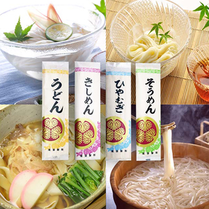 200g Aroma DE TRIGO rico Etiqueta privada Bajo en sal Estándar Secado Somen Hiyamugi Bolsa de fideos - Product Image 1