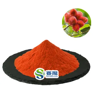 Estratto di Annatto commestibile di alta qualità 15% estratto di semi di Annatto in polvere colore giallo arancio Annatto Bixin