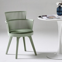 Chaises de fête en plastique robustes, rembourrées, à dossier haut, pour salon, café et salle à manger