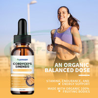 OEM d'Ausreson Cordyceps Sinensis séché Gouttes liquides Extrait de champignon Produit de santé Compléments alimentaires Boisson Cordyceps liquide