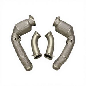 Vortex 304 Stainless Steel High Flow Catted Downpipe Direct Fit for BMW F95 F96 X5M X6M 4.4TT LCI <b>Performance</b> - Product Image 1