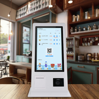 Kios Swalayan Pintar Win10/11/Android 15.6/18.5/21.5 Inci, Mesin Kasir POS All-in-One, Kios Pembayaran untuk Toko