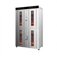220V 6000W 4-onderdelen bananen-tomaat-mango-fruitdroger industriële fruitdroogmachine PLC-gestuurde lade visdroogmachine