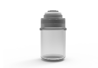 Flacon vide portable pour sérum et poudre lyophilisée avec logo personnalisé, stylo dermique à micro-aiguilles en silicone non invasif