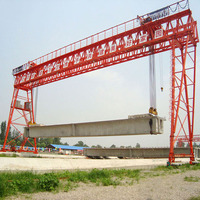 Grue à portique à poutres préfabriquées longues, à levage lent A3, résistante au vent, pour extérieur, 40t 50t - Prix
