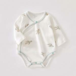 Mameluco Clásico de Algodón para Recién Nacido, Tejido Acanalado, Estilo Grueso, Manga Larga, Ropa de Invierno, Suave y Cálido, Unisex, para Bebés que Recién Nacen - Product Image 1