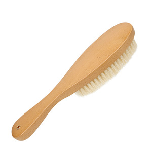 Solid Wood Clothes <b>Dusting</b> <b>Brush</b> Long Handle For Wool Coat Bed Sheet Hat Cleaning Durable Household Use - Product Image 1
