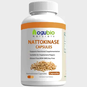 Supplément de Capusles Nattokinase pour la santé cardiaque et la santé de la pression artérielle, sans OGM, 90 capsules végétales