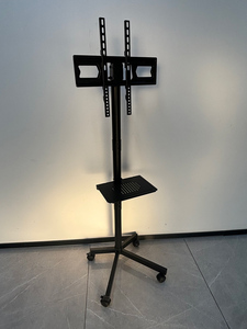 Economical Modern Rolling Height Adjustable Portable Mobile <strong>TV</strong> Trolley Cart <strong>Pedestal</strong> <strong>Stand</strong> With Wheels Rotate - Product Image 6