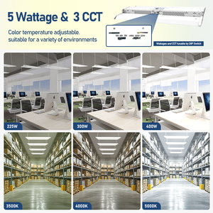Luces Lineales de Alta Bahía en Existencia en EE. UU., CCT Ajustable, 2 Pies, 3 Pies, 4 Pies, Luz LED Lineal de Alta Bahía con Certificación UL ETL DLC - Product Image 2