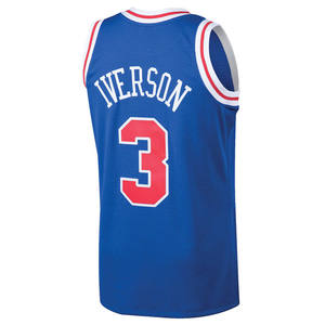 Maillot de basket-ball pour homme Philadelphia #3 <span class=keywords><strong>Allen</strong></span> <span class=keywords><strong>Iverson</strong></span> Classic Edition-Brodé cousu avec logos - Product Image 5