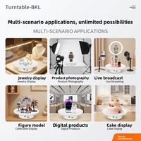 360-Grad Motorisierter Fotografie-Drehteller 15KG Tragkraft Geräuschloser USB-Betriebener Präsentationsständer für Schuhe Taschen Digitale Produkte Video