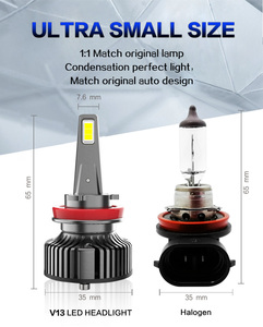 Sistema di Illuminazione per Auto e Moto, Lampadine LED H4 per Auto, Lampadine LED <span class=keywords><strong>V13</strong></span> H7 per Fari - Product Image 6