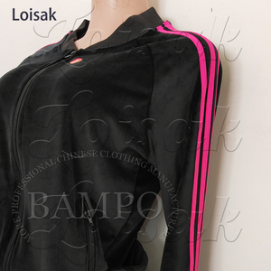 Vêtements pour femmes personnalisés Y2K, logo brodé, jogging en <span class=keywords><strong>velours</strong></span>, veste en <span class=keywords><strong>velours</strong></span> et <span class=keywords><strong>pantalon</strong></span> long pour grande fille, ensembles deux pièces - Product Image 6