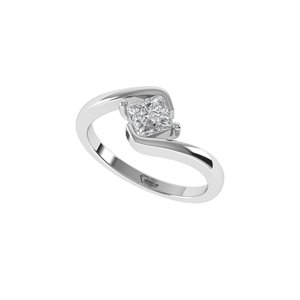 Anillo de Diamante Cultivado en Laboratorio con Corte Princesa, Plata 925, Anillos de Oro de 9kt, 14kt, 18kt para Joyería Femenina, Anillos de Compromiso - Product Image 3