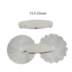 स्टेनलेस स्टील आर गेज त्रिज्या पट्टिका गेज सेट अवतल उत्तल उपकरणों को मापने R0.3-1.5/ R1-6.5/ R7-14.5/ R15-25 - Product Image 4