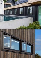 Fenêtre à battant moderne sur mesure, insonorisée, avec cadre en alliage d'aluminium pour hôtels, ouverture horizontale, modèle oscillo-battant