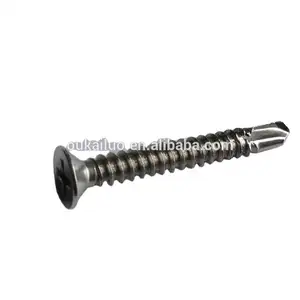 Chinese Fastener Manufacture Self Drilling Cross Recessed Flat Head SS316 Screw