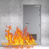 Porte coupe-feu en acier creux, homologuée UL CE, sur mesure, couleur personnalisée, pour usage commercial, fabrication OEM ODM