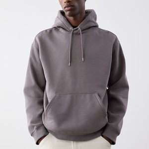 Pull à capuche surdimensionné pour homme en coton tricoté style streetwear logo personnalisé tissu doux et respirant sweat-shirt de haute qualité - Product Image 5