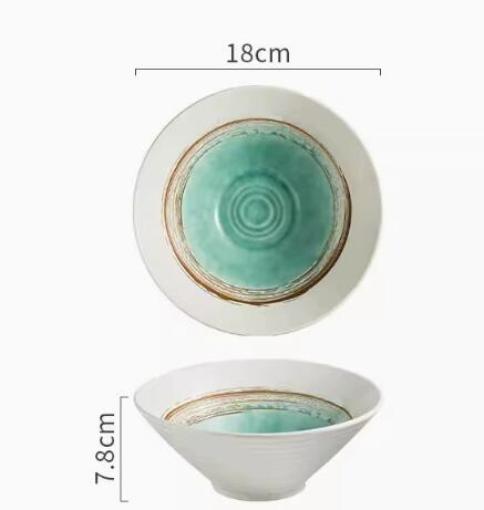 Bol vert de 7 pouces