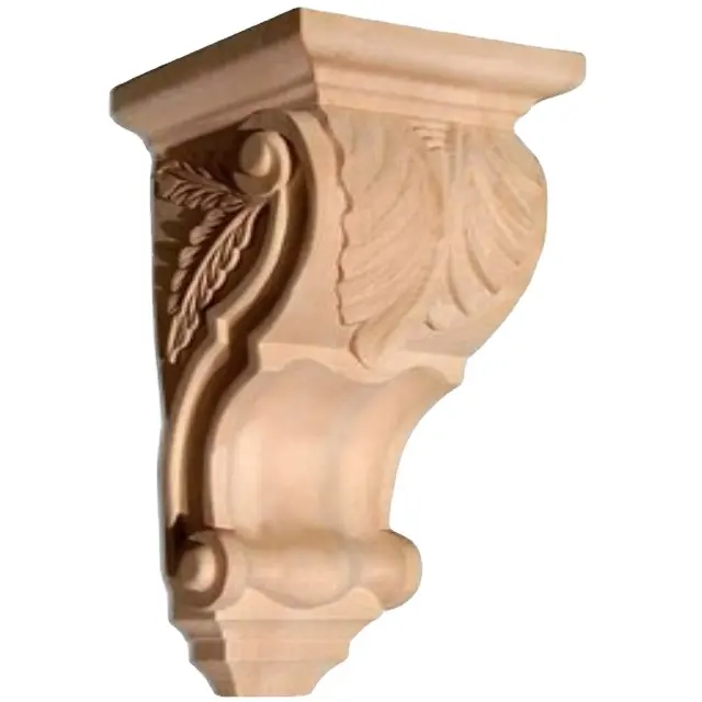 Moderne Luxe Decoratieve Moulding Kroonlijst Van Hout Corbel Gesneden