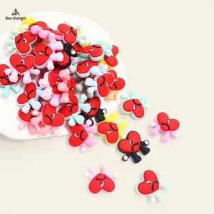 Wholesale public silicone focal beads silicone bead for pens characters necklace bracelet craft set jewelry