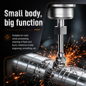 หัวเจียรคุณภาพสูงแบบ Burr d Single Cut Rotary Burrs ขนาด 3 มม. สำหรับขัดโลหะ - Product Image 3