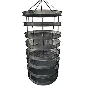 Filet de séchage hydroponique amovible pour herbes, 1 pièce, 8 couches, suspension, support de séchage pour plantes