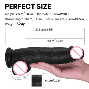 Großer Monster Realistic Soft Liquid Silikon <span class=keywords><strong>dildo</strong></span> mit praktischem Freisprech-Saugnapf für Frauen - Product Image 3