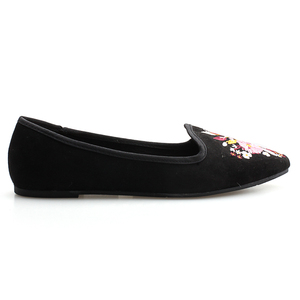 HE-<span class=keywords><strong>zapatos</strong></span> planos informales de microfibra para <span class=keywords><strong>mujer</strong></span>, calzado con punta afilada y bordados, cómodos y sin cordones, 2023 - Product Image 5