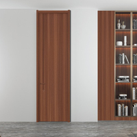 Porte intérieure en bois massif populaire en Chine pour chambres à coucher et maisons