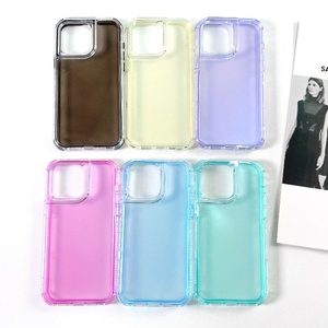 <span class=keywords><strong>Funda</strong></span> de teléfono antichoque TPU 3 en 1 de Color caramelo de alta calidad <span class=keywords><strong>para</strong></span> <span class=keywords><strong>ZTE</strong></span> <span class=keywords><strong>Blade</strong></span> A53 A34 V50 V60 A5 A51S AXON 60 50 40 Axon 60 Lite - Product Image 2