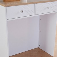 Bureau de réception compact en bois moderne et peu encombrant avec tiroir verrouillable, petite taille pour hôpitaux et supermarchés
