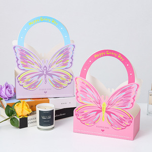 Caja de Regalo con Lazo de Flores para el Día de la Madre, Romántica, Ligera, con Impresión de Color Fijo y Asa, Venta al Por Mayor - Product Image 2