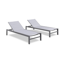 Chaise longue de jardin en aluminium de style moderne, excellente qualité, prix avantageux