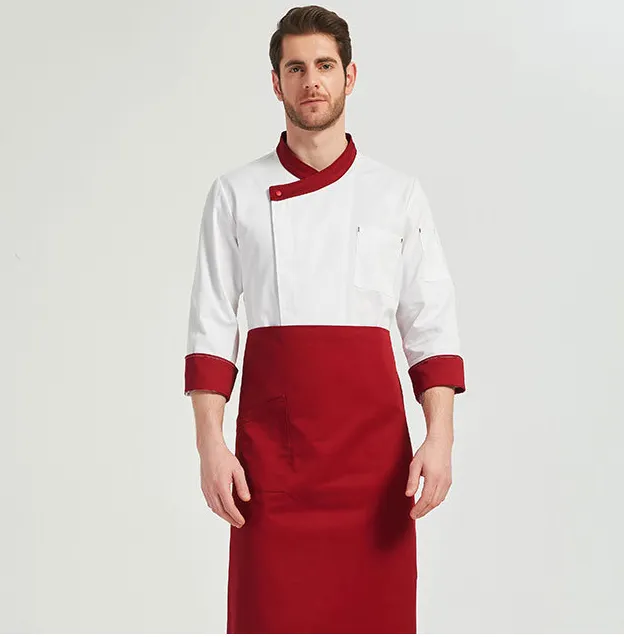 Nanxson Black Chef Jacket Mens Long Sleeved Chef Uniform Coat Unisex Hotel/Kitchen Workwear CFM0004 
