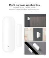 Tuya – capteur de porte Zigbee, détecteur de fenêtre de sécurité pour maison intelligente, capteur de Contact magnétique sans fil pour porte coulissante automatique
