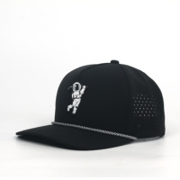 Casquettes laser 5 panneaux de haute qualité avec logo personnalisé et patch en caoutchouc pour événements de mariage haut de gamme
