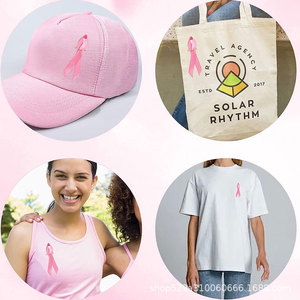 En gros, Badges de revers en satin <span class=keywords><strong>rose</strong></span> de sensibilisation au cancer du sein avec épingle de sûreté pour les événements de collectes de fonds caritatifs - Product Image 4