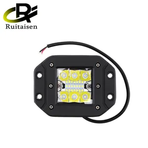 Lampu Sorot LED Ultra-terang 5 Inci 39W Lampu Kabut Lampu Depan Mobil untuk Berkendara Offroad Perahu Mobil Truk 4X4 Lampu SUV