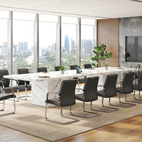 Table à manger en gros, bureau d'ordinateur blanc avec base sur piétement, style moderne pour bureau à domicile, 63 pouces, spacieuse, grande et robuste